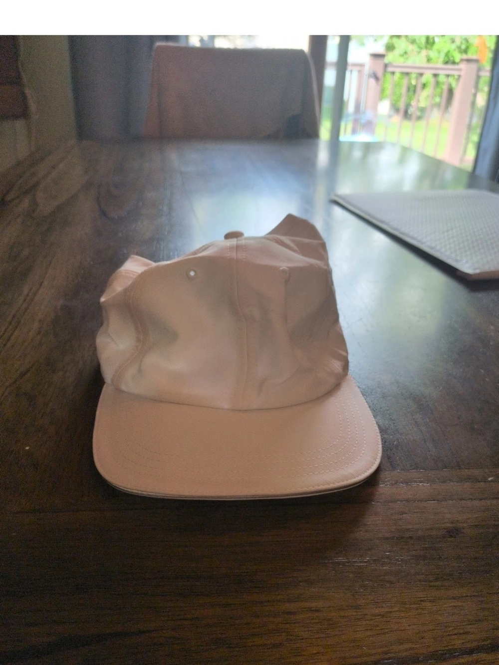 All In Motion Backless White One Size Fits All Baseball Hat